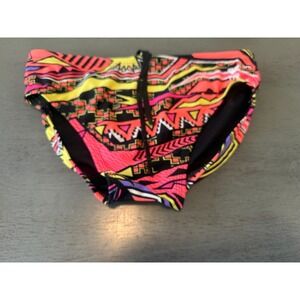 colorful TYR swimsuit bikini bottom size 36